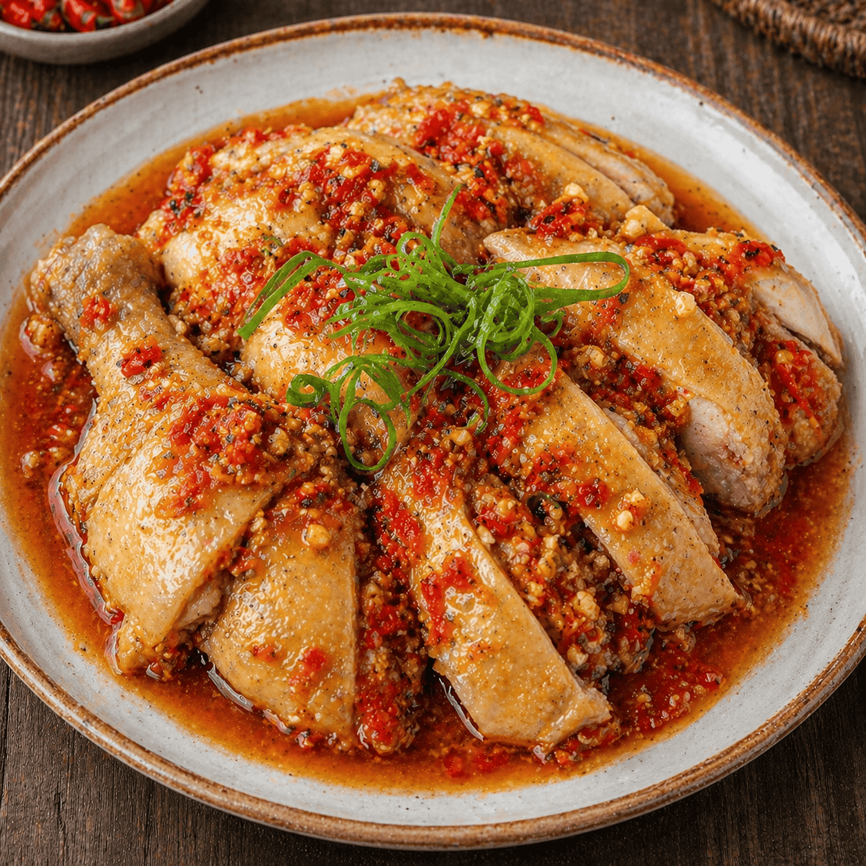 Ayam Tim Pedas 1 Ekor dengan lalap dan sambal
